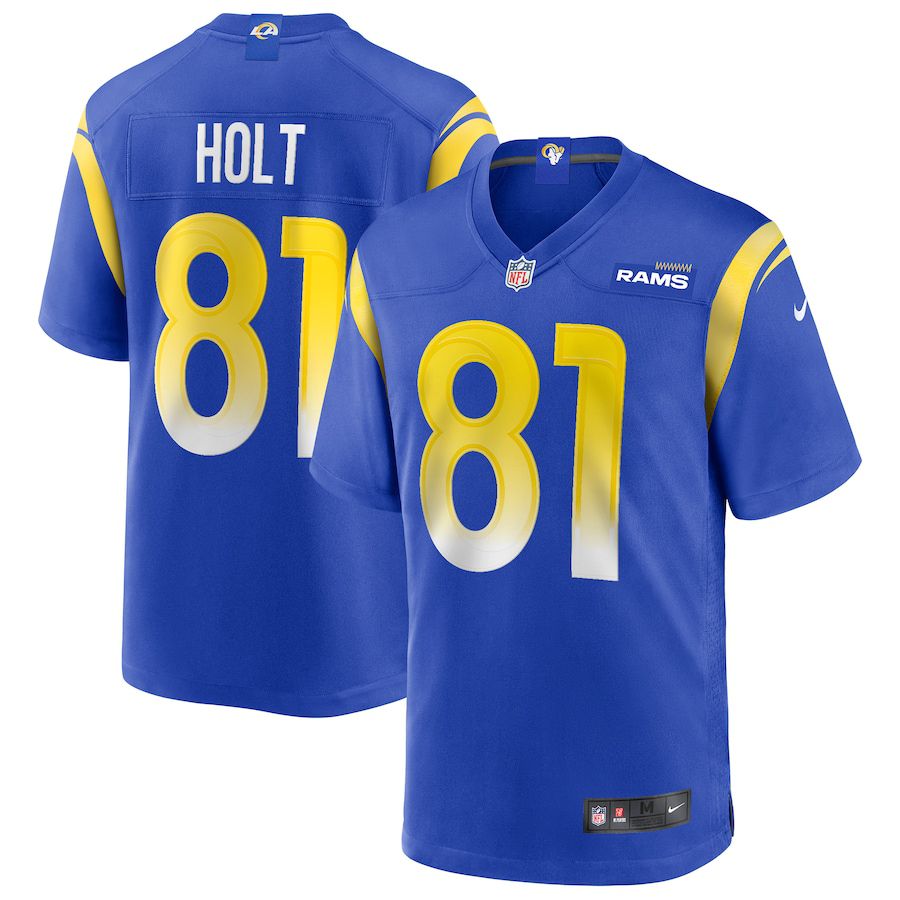 Men Los Angeles Rams 81 Torry Holt Nike Royal Game Retired Player NFL Jersey